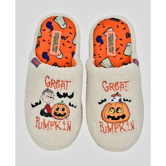 NEW WITH TAGS PEANUTS UNISEX CHARACTER SLIPPERS - Picture 1 of 5